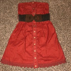 Strapless dress